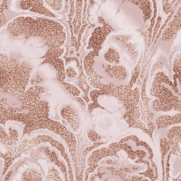 Diseño de patrón de mármol de lujo brillo rosa sin costuras - Foto, imagen