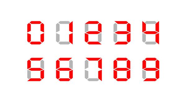 Calculadora de números digitales. Conjunto de números digitales. - Foto, imagen