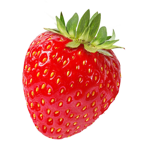 Erdbeere isoliert auf weißem Hintergrund - Foto, Bild