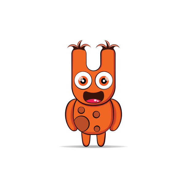 roztomilý monstra design maskot kawaii - Vektor, obrázek