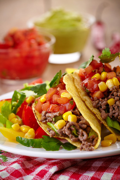 potrawy meksykańskie tacos - Zdjęcie, obraz