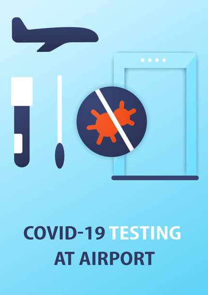 Брошура тестування Covid-19
 - Вектор, зображення