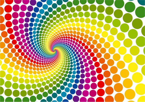 Rainbow swirl vector background. - Vector, Image