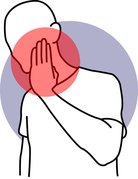 Symbol symbolu Ikona osoby s bolestí těla - Vektor, obrázek