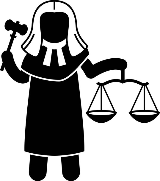 Verschiedene Arten von Gesetzen. Symbole zeigen Feld und Bereich von Gesetzen, Justiz, Gerichtsbarkeiten, Verordnungen und Rechtssystem - Vektor, Bild