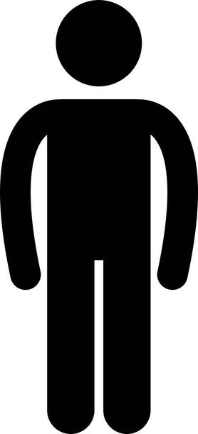 Tuvalet Banyosu Erkek Hamile Engelli İşaret Simgesi Simgesi Resim Grafiği - Vektör, Görsel