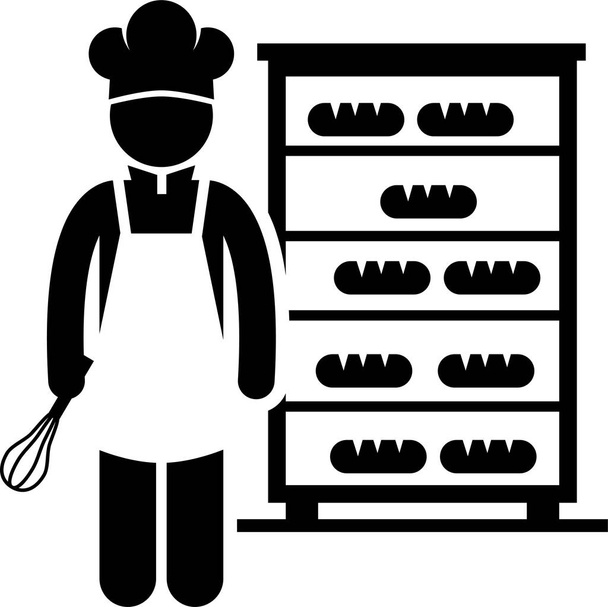 Food Culinary Jobs Occupations Careers - Cook Master Chef, Baker, Pastry, Restaurant Manager, Bartender, Cookbook Author, Cooking Class Teacher, Scientist, Franchise - Stick Figure Pictogram - Vector, Image