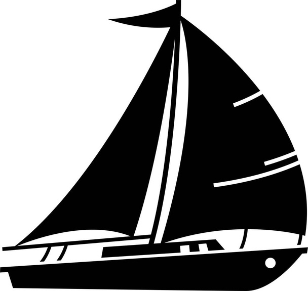Vízi szállítás, hajók és hajók ikonkészletének listája. Hajós körutazás, brigg, vitorlás hajó, jacht komp, vonóhálós hajó, felfújható, motorcsónak, vízi robogó, windsurfer, ponton, tartályhajó és tartályhajó műalkotásai. - Vektor, kép