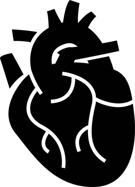 векторная иллюстрация фона человеческого сердца на белом - Вектор,изображение