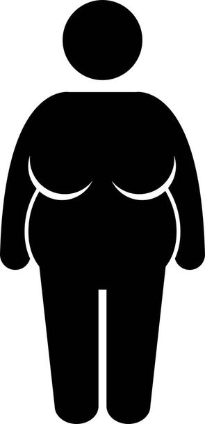 Woman Body Figure Size Icon Symbol Sign Pictogram - Vector, Image
