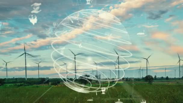Future environmental conservation and renewable energy modernization - Footage, Video