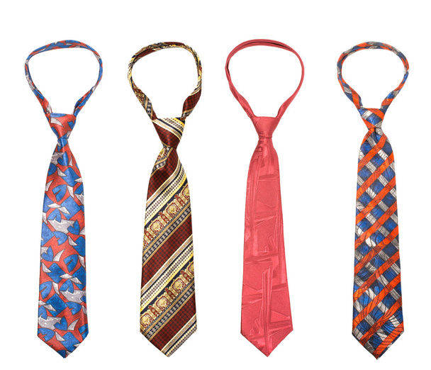 Set of man's ties isolated - Photo, Image