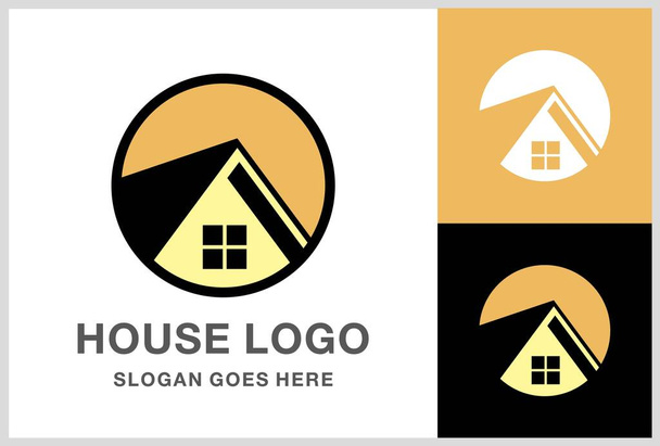 Building House Architecture Belsőépítészet Ingatlan Üzlet Vállalat Vector Logo Design - Vektor, kép