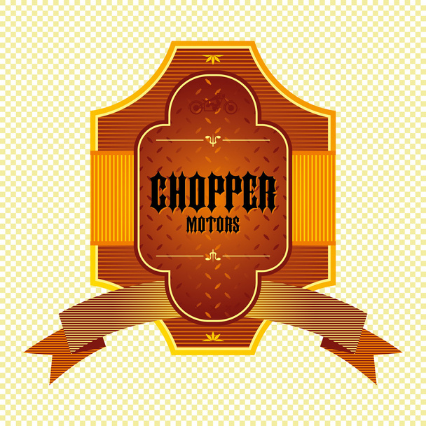 Chopper motorcycle - Vector, Image