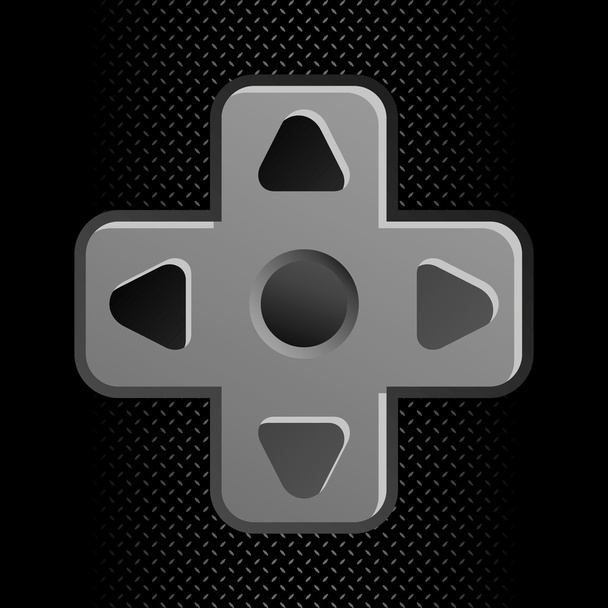 Game stick icon button - ベクター画像