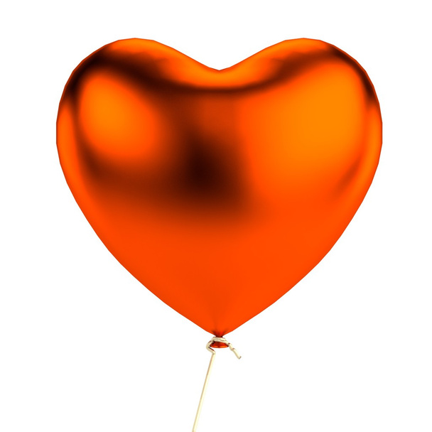 Realistic 3d render of valentine heart - Foto, afbeelding