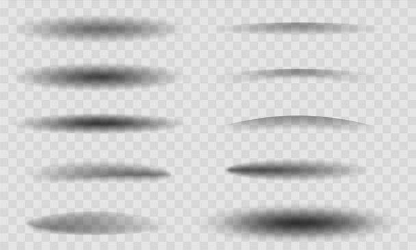 Σύνολο διανυσματικών σκιών με απαλές άκρες  - Διάνυσμα, εικόνα