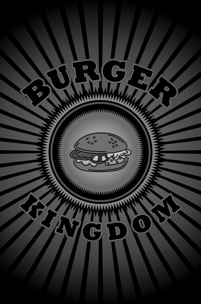 Gıda sanat burger - Vektör, Görsel