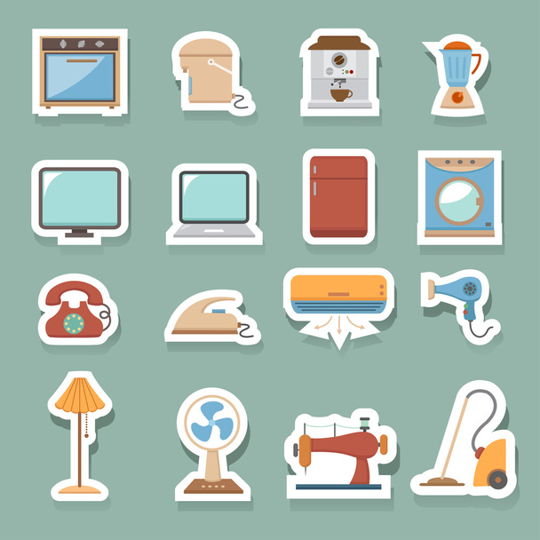 електронні домашньої ікони
 - Вектор, зображення