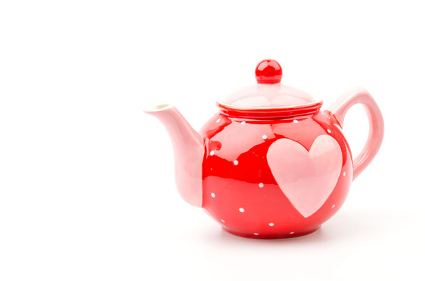 isolated heart kettle - Foto, Imagem