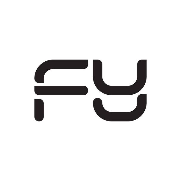fy initial letter vector icon - Вектор,изображение