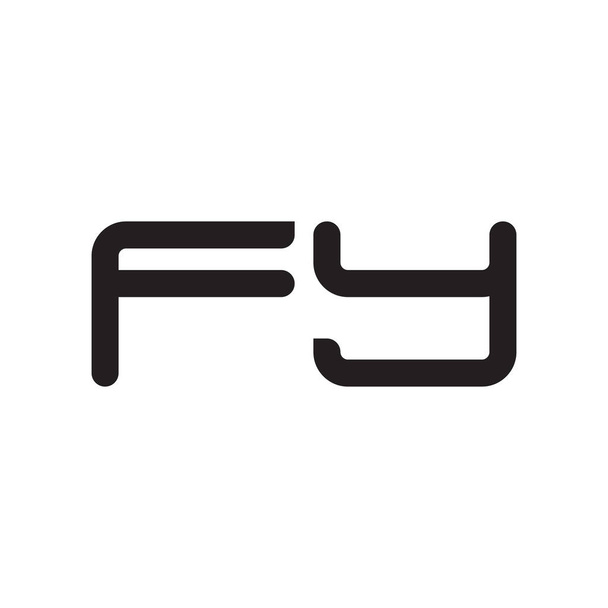 fy initial letter vector icon - Вектор,изображение