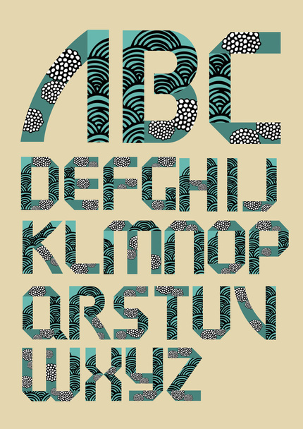 Oriental font - Vektor, kép