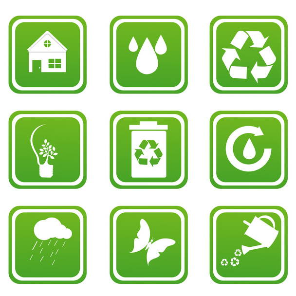 Conjunto de iconos de reciclaje
 - Foto, imagen