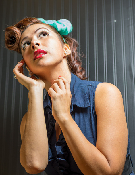 Female in pinup clothing - 写真・画像