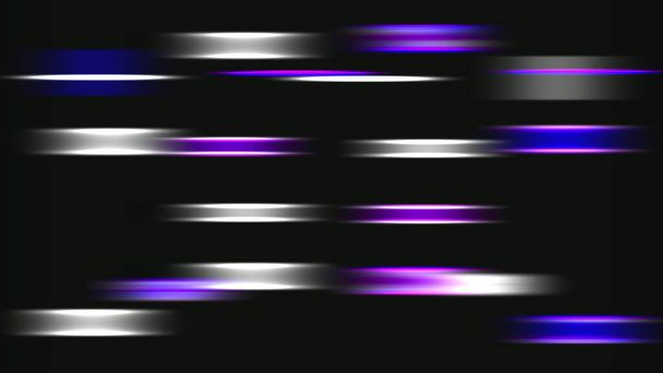 3D renderizado digital abstracto telón de fondo de vigas brillantes horizontales. Diseño de movimiento generado por computadora - Foto, imagen
