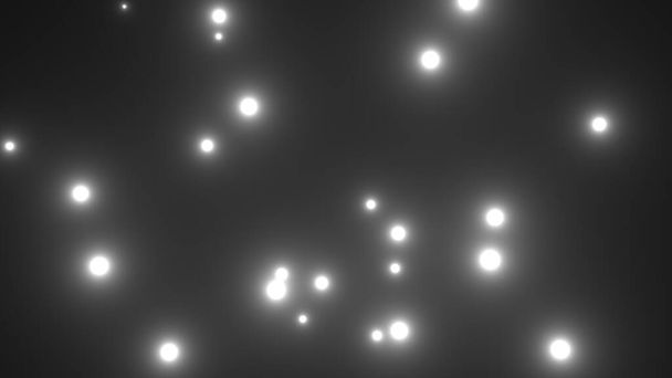 Heldere foto flitsen met lichten stralen in het donker, 3d maken computer genereren achtergrond - Foto, afbeelding