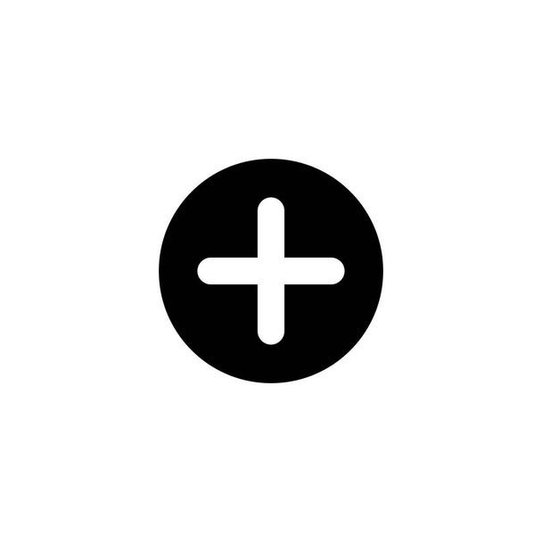 plus icon logo on white background - Vector, Image