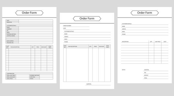 Düzenleme formu, Planlayıcı sayfası mermi günlüğü - Vektör, Görsel