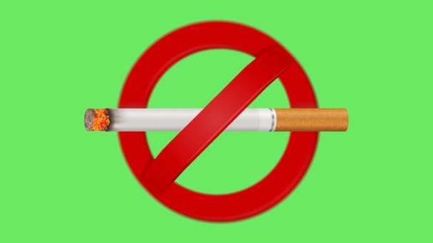 älä tupakoi merkki animaatio, Tupakointi eivät tupakoi merkki lähellä - Materiaali, video
