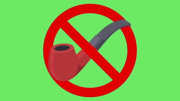 ne pas fumer signe animation, Ne pas fumer ne pas fumer signe gros plan - Séquence, vidéo