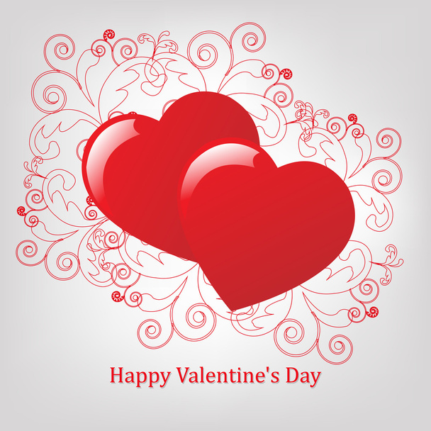 Valentines Day Card - Vector, Imagen