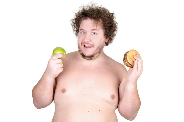 tlustý muž na dietě - Fotografie, Obrázek