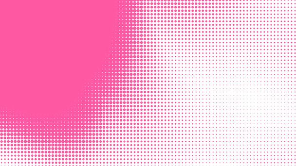 Dot pink white pattern gradient texture background. Abstract illustration pop art halftone and retro style. creative design valentine concept, - Photo, Image
