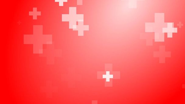 Medizinische Gesundheit Rotes Kreuz Muster Hintergrund. Abstrakte Gesundheitsversorgung mit Notfallkonzept. - Foto, Bild