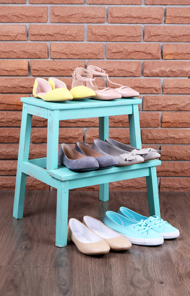 Shoe shelf with women shoes - Photo, Image
