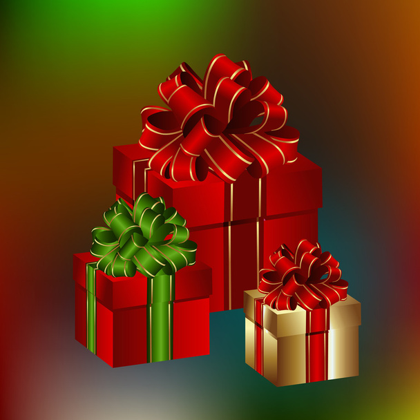 Merry Christmas gift box - Vector, Image