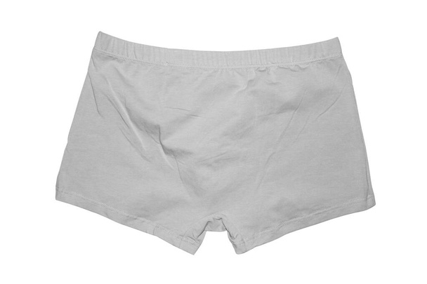 Férfi alsónadrág boxerek elszigetelt fehér hátterű.Férfi fürdőruha boxer fehér alapon. - Fotó, kép