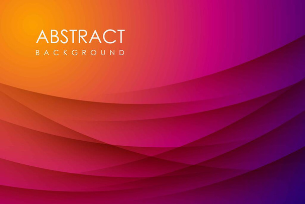 Modern abstract verloop oranje en paars achtergrond concept met gouden lijn en stippen decoratie Eps10 vector - Vector, afbeelding