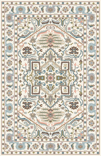 Alfombra y alfombra de baño Boho Style Patrón de diseño tribal con textura y efecto angustiados - Foto, Imagen