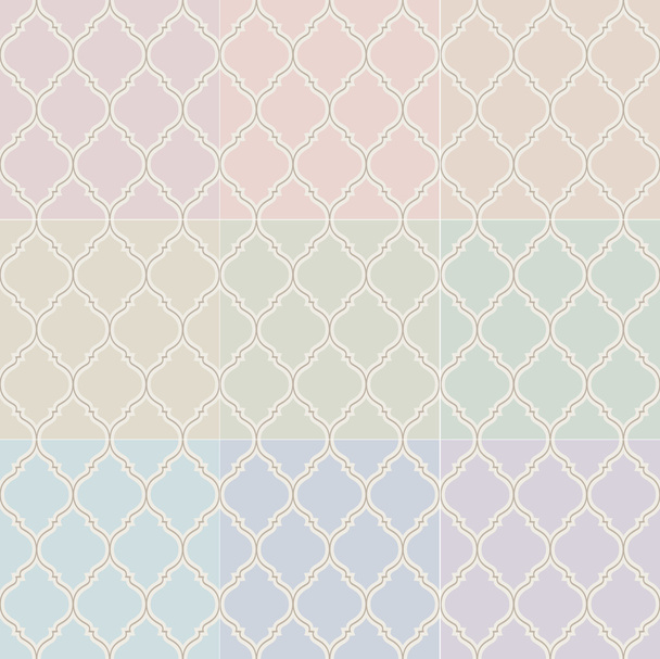Seamless islamic pastel pattern - Vector, Image