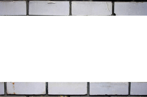 background brick wall of white brick - Photo, Image