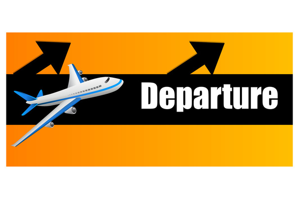 Departure plane - Photo, Image