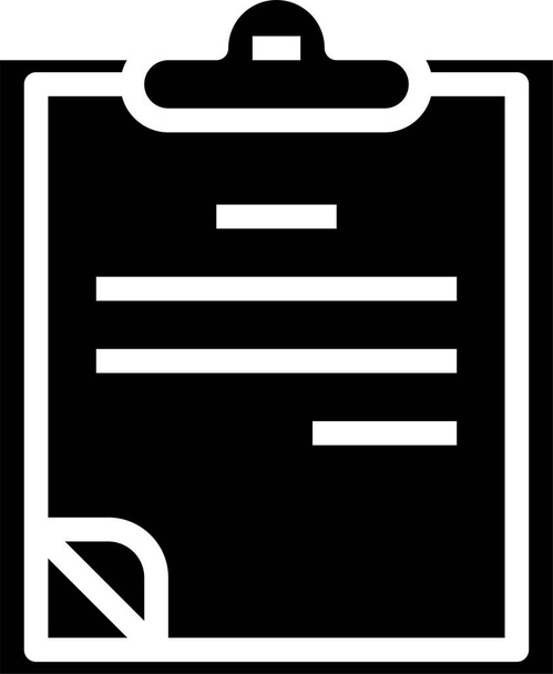 Office files with clipboard, vector illustration - Vector, Image