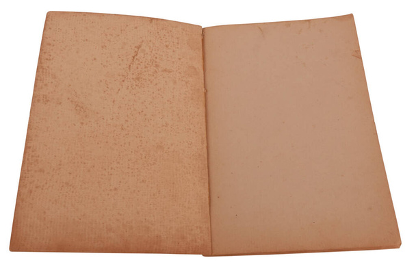 Stará hnědá prázdná kniha                                - Fotografie, Obrázek