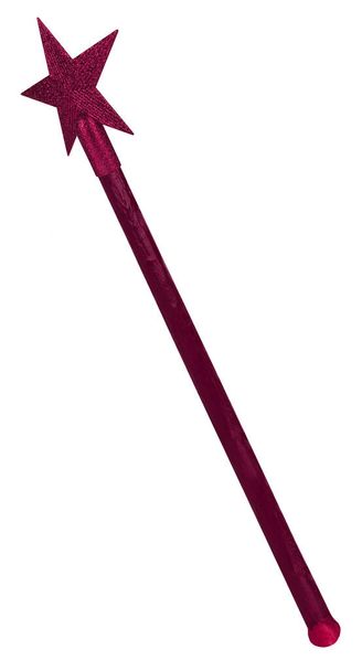  Fialová kouzelná hůlka casting hůlka s hvězdou na vrcholu izolované bílé pozadí                               - Fotografie, Obrázek